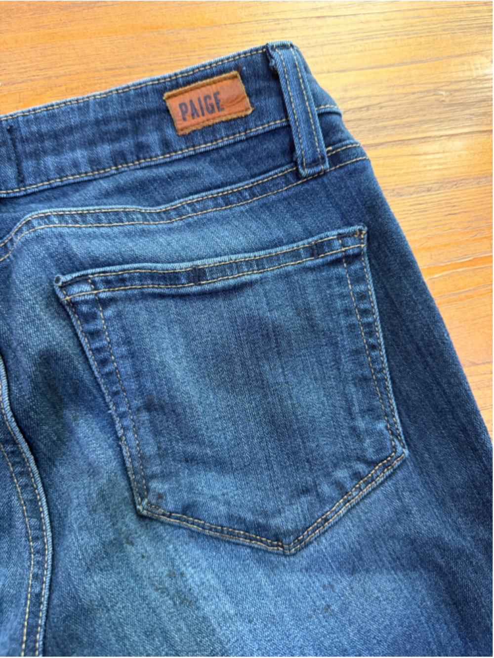 PAIGE Verdugo Ankle Skinny Jeans Size 26 Dark Wash Stretch Denim - Picture 8 of 11